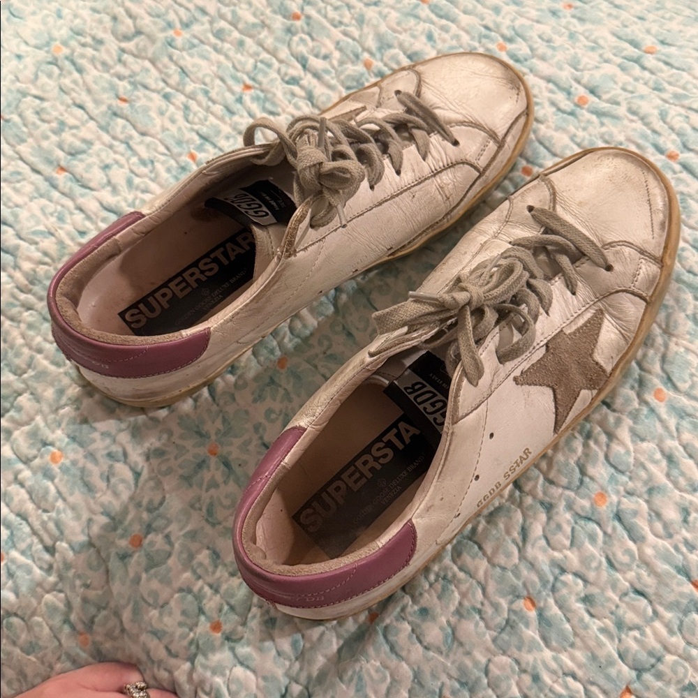 Golden Goose 41 Sneakers Superstar Leather White Lace Up - Picture 8 of 10